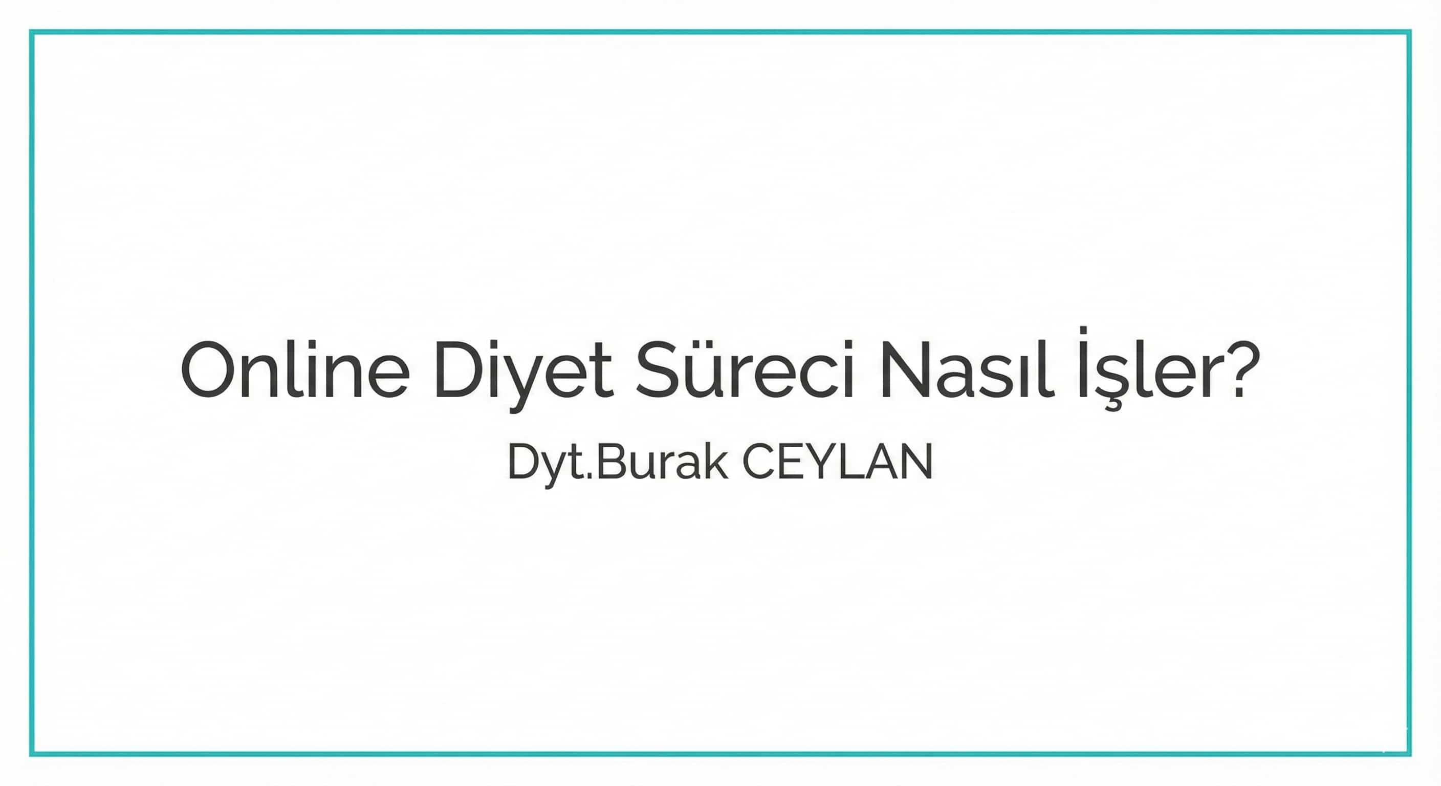 Online Diyet Süreci Nasıl İşler?